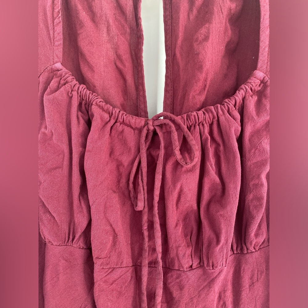 Free People Natalya Solid Midi Dress in Acai - Picture 6 of 6